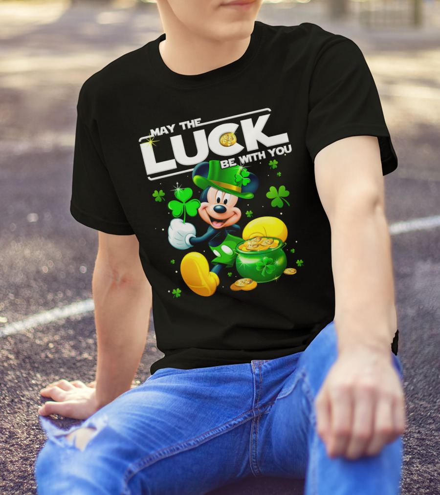 May The Luck Be With You Mickey T-Shirt