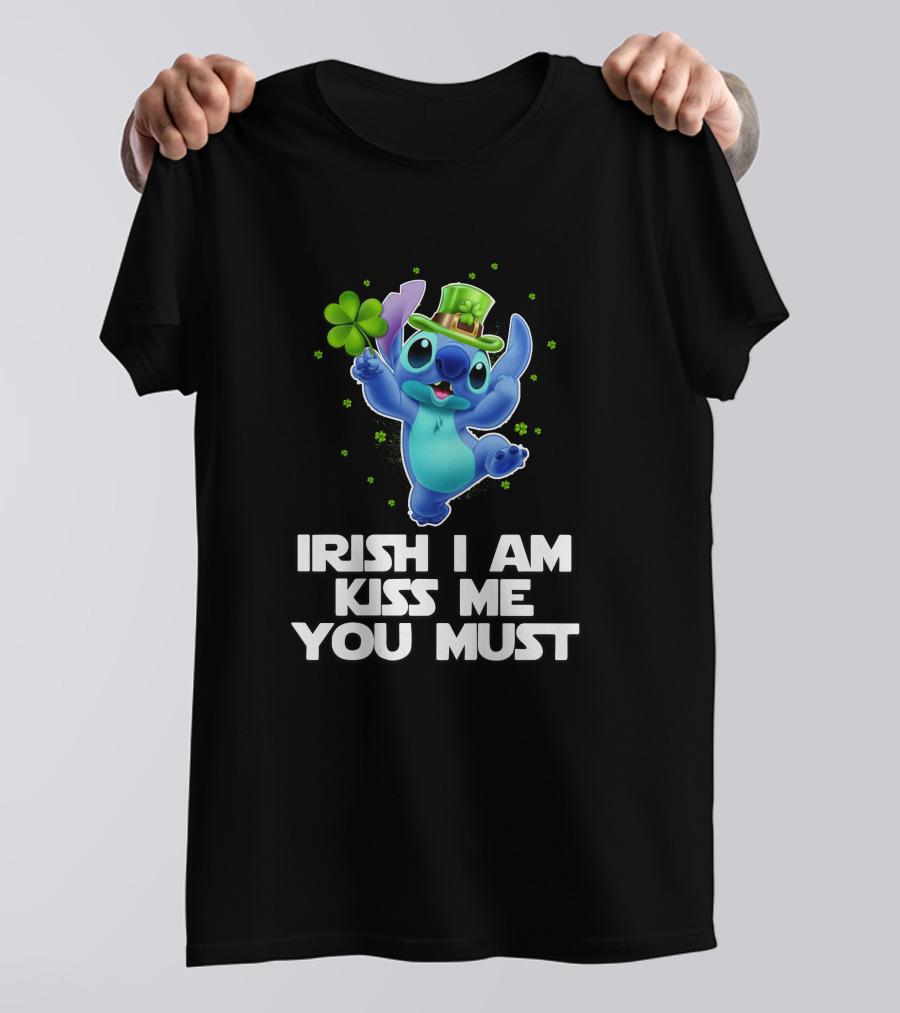 Stitch Irish I Am Kiss Me You Must T-Shirt