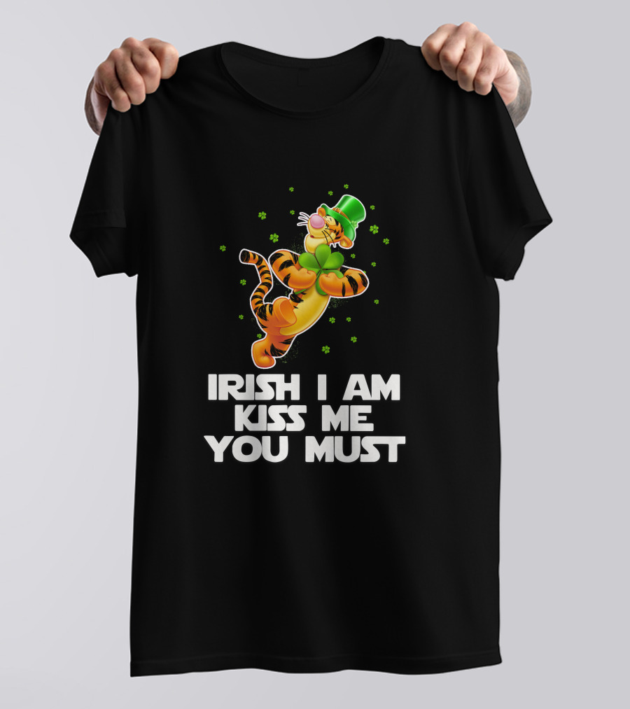 Tigger Irish I Am Kiss Me You Must St. Patrick's Day Clover T-Shirt