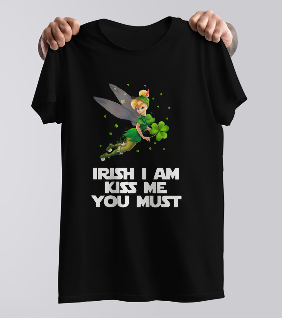 Irish Tinker Bell Kiss Me You Must T-Shirt