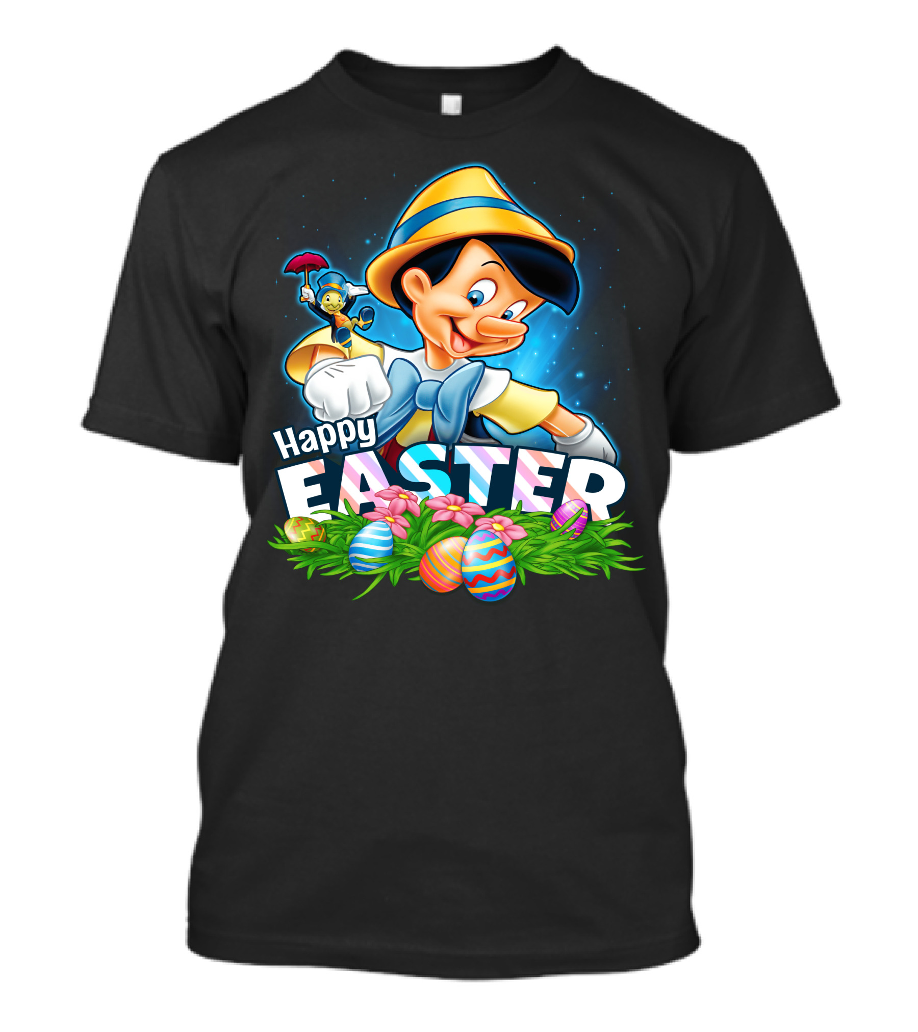 PINOCCHIO Happy Easter Eggs With Jiminy Cricket T-Shirt