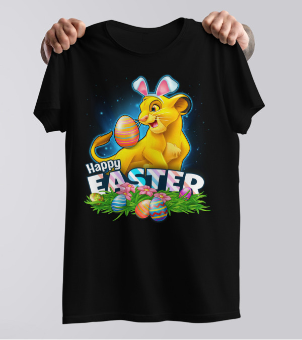 SIMBA Happy Easter Bunny Ears And Colorful Eggs T-Shirt