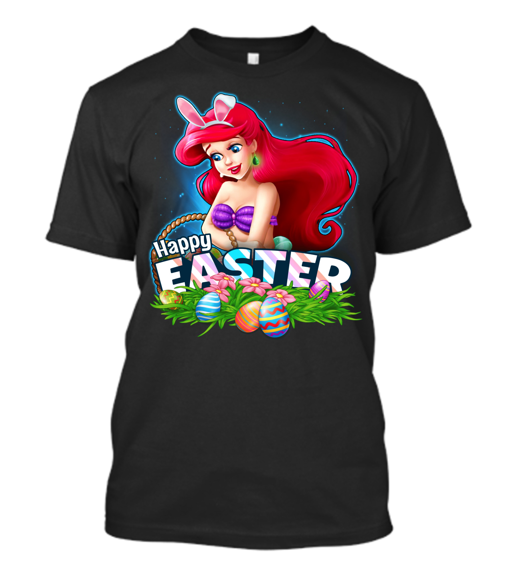 ARIEL Happy Easter Eggs And Bunny Ears T-Shirt
