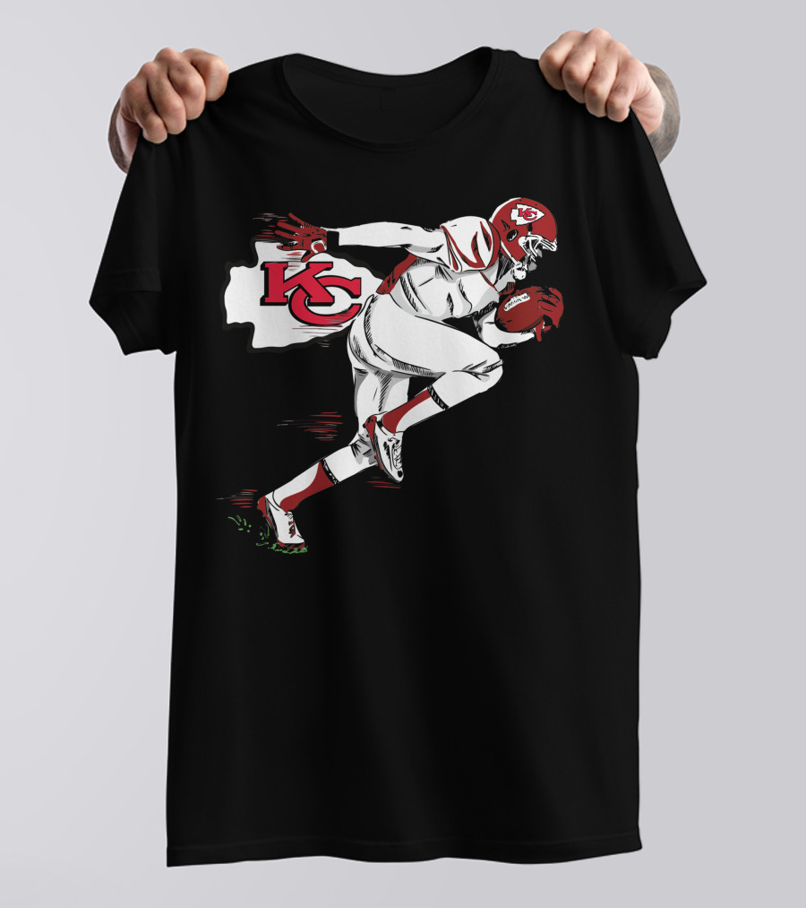 Kansas City Chiefs KC Football Player Action T-Shirt