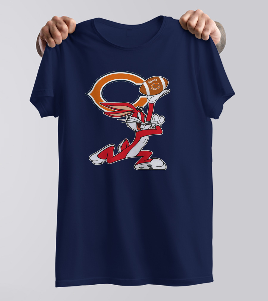 Chicago Bears Bugs Bunny Chiefs Football T-Shirt