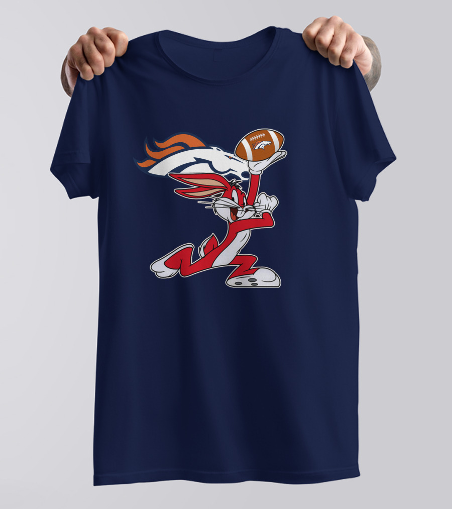 Denver Broncos Bugs Bunny Football Chiefs T-Shirt