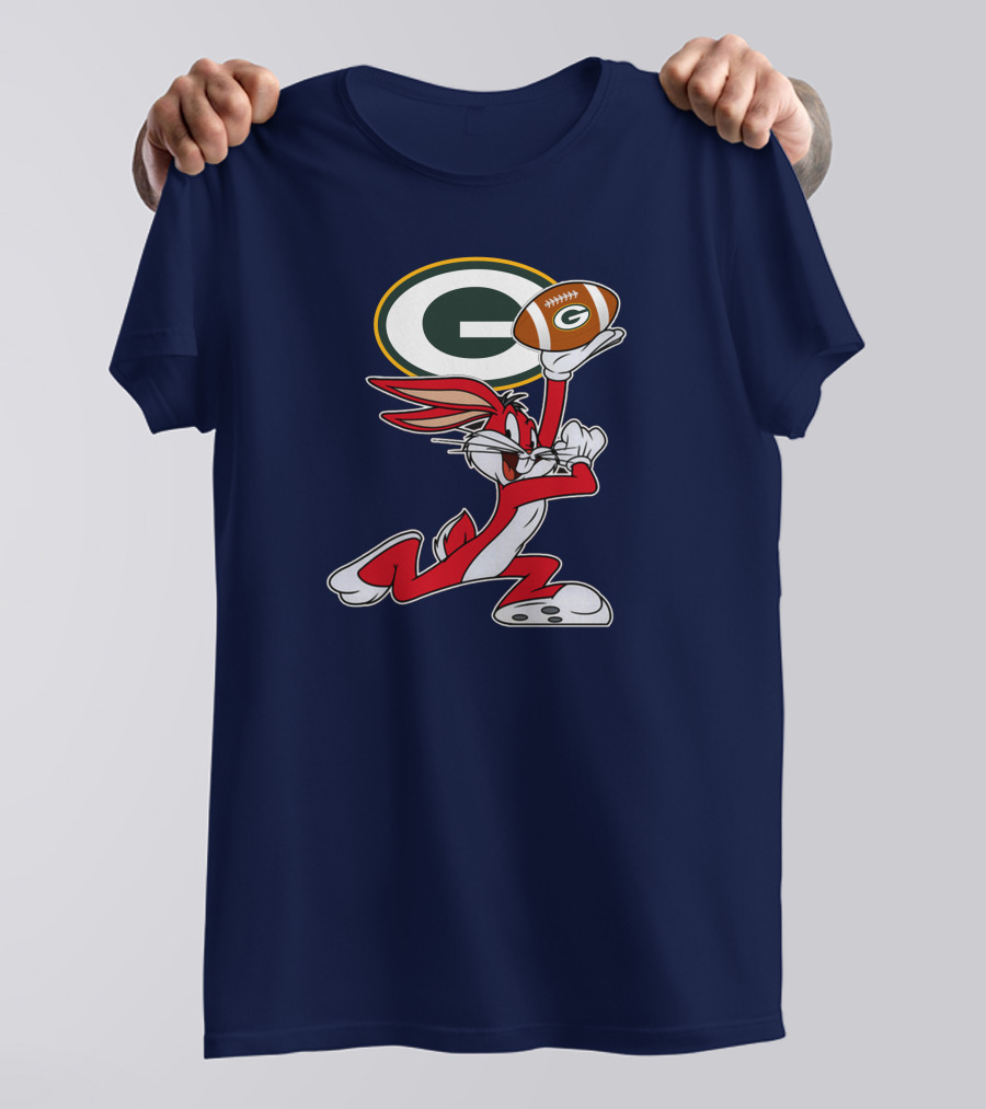 Green Bay Packers Bunny Football T-Shirt