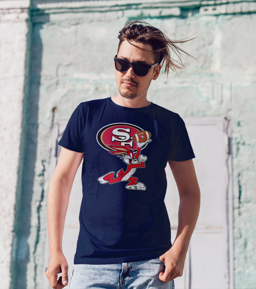 San Francisco 49ers Bugs Bunny Football T-Shirt