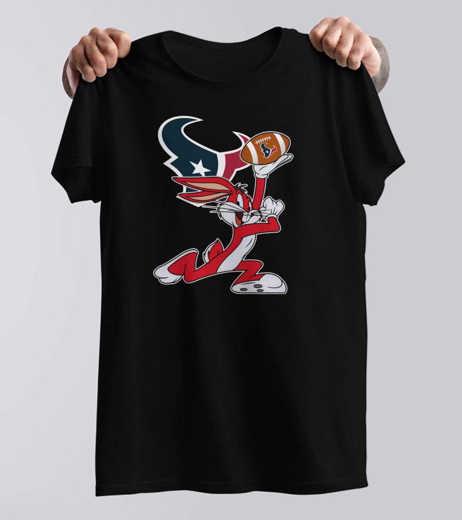 Houston Texans Bugs Bunny Chiefs Football T-Shirt