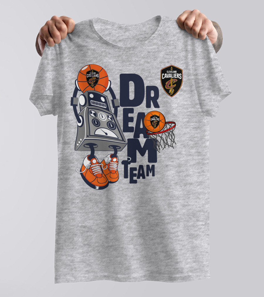 Cleveland Cavaliers Basketball Robot Dream Team T-Shirt