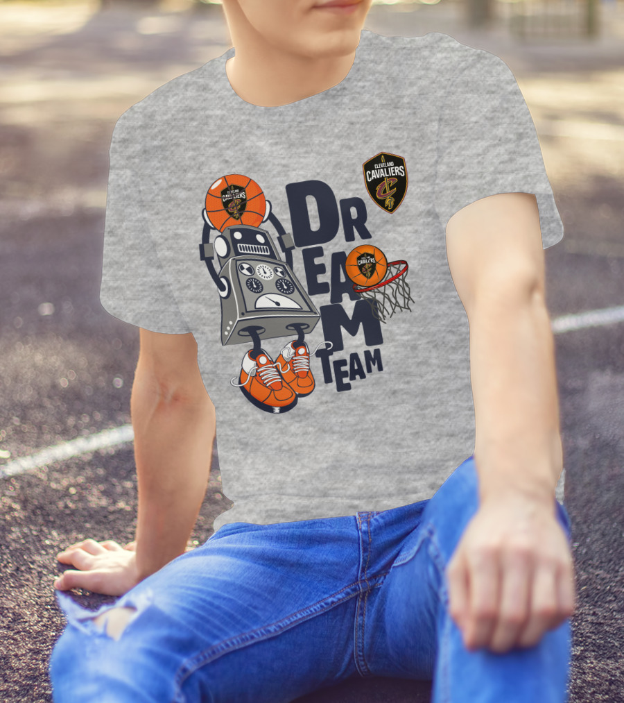 Cleveland Cavaliers Basketball Robot Dream Team T-Shirt