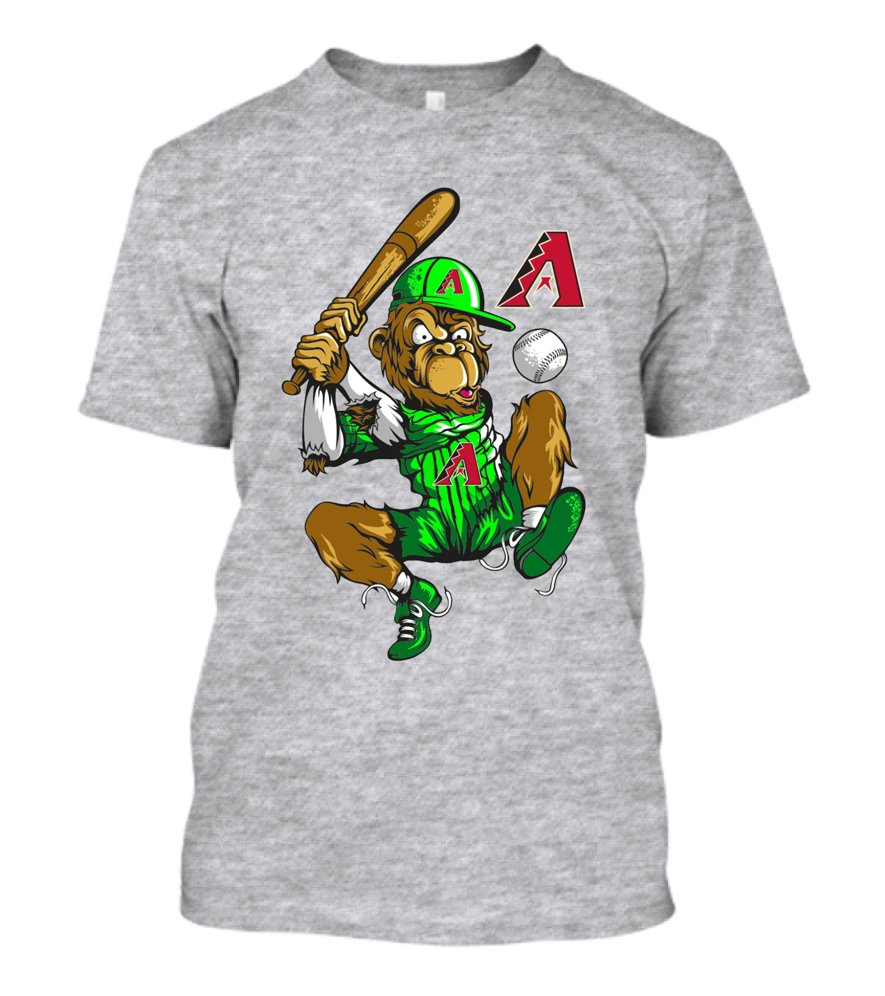 Arizona Diamondbacks Baseball Monkey Home Run Adventure T-Shirt