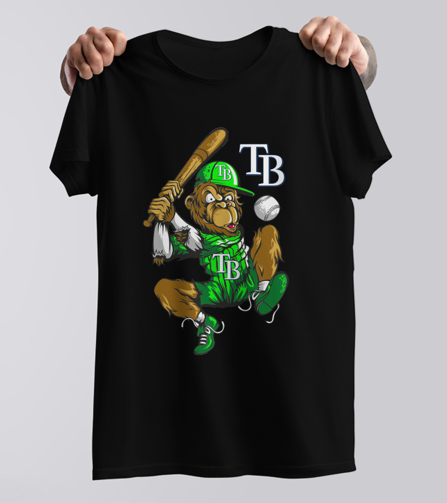 Tb Baseball Bear With Bat And Ball T-Shirt