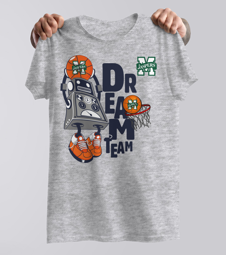 Manhattan Jaspers Dream Team Robot Basketball T-Shirt