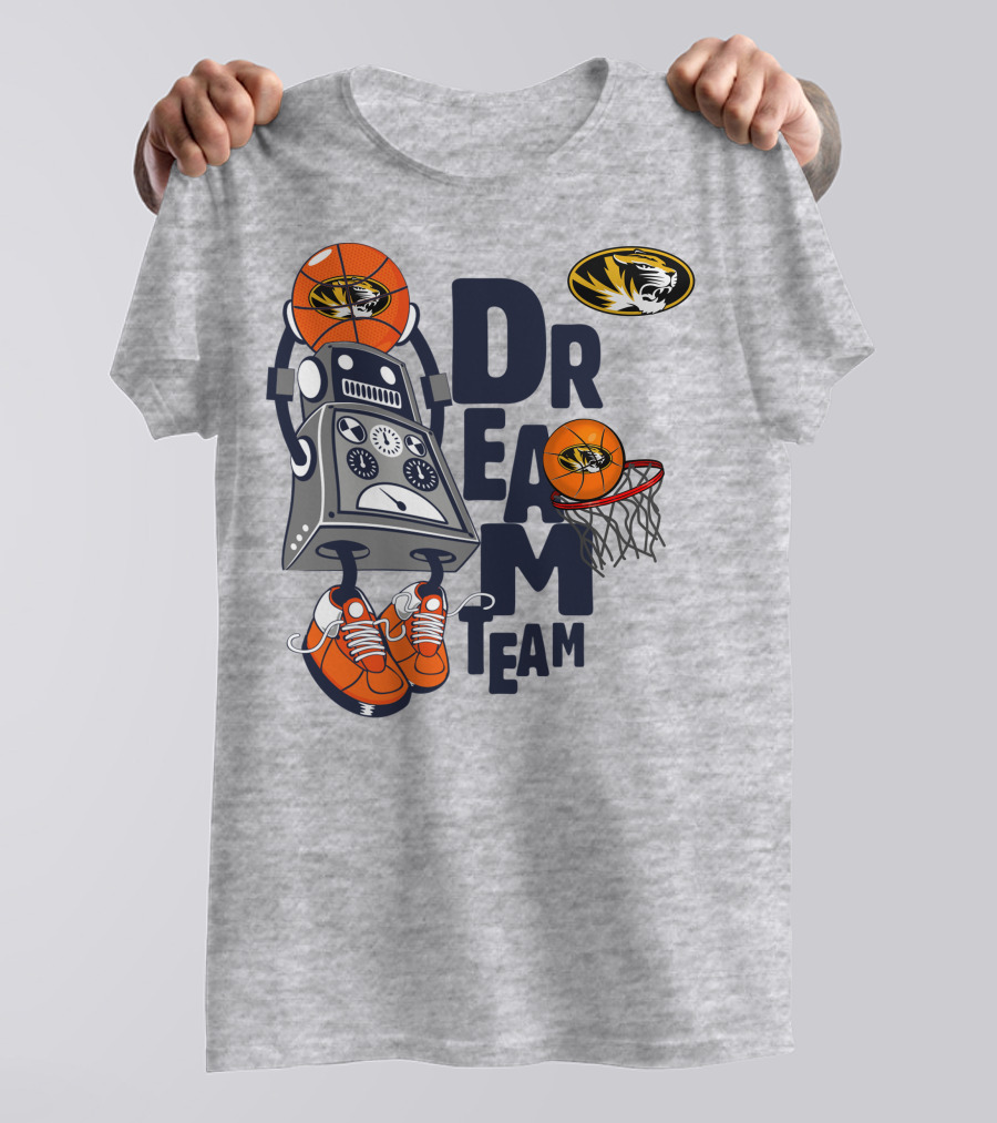 Missouri Tigers Basketball Robot Dream Team T-Shirt
