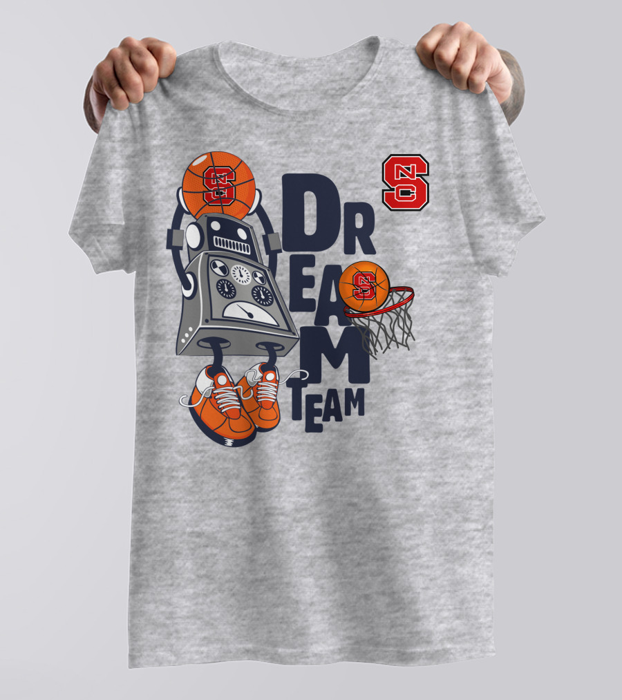 Nc State Basketball Robot Dream Team T-Shirt
