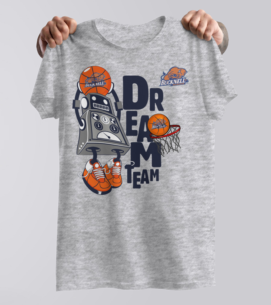 Bucknell Bison Robot Basketball Dream Team T-Shirt