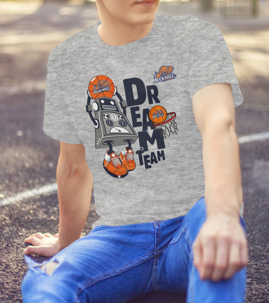 Bucknell Bison Robot Basketball Dream Team T-Shirt