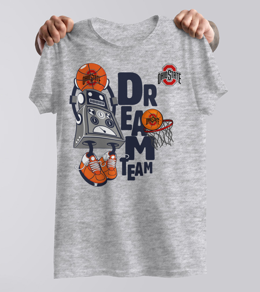 Ohio State Dream Team Robot Basketball Sports T-Shirt