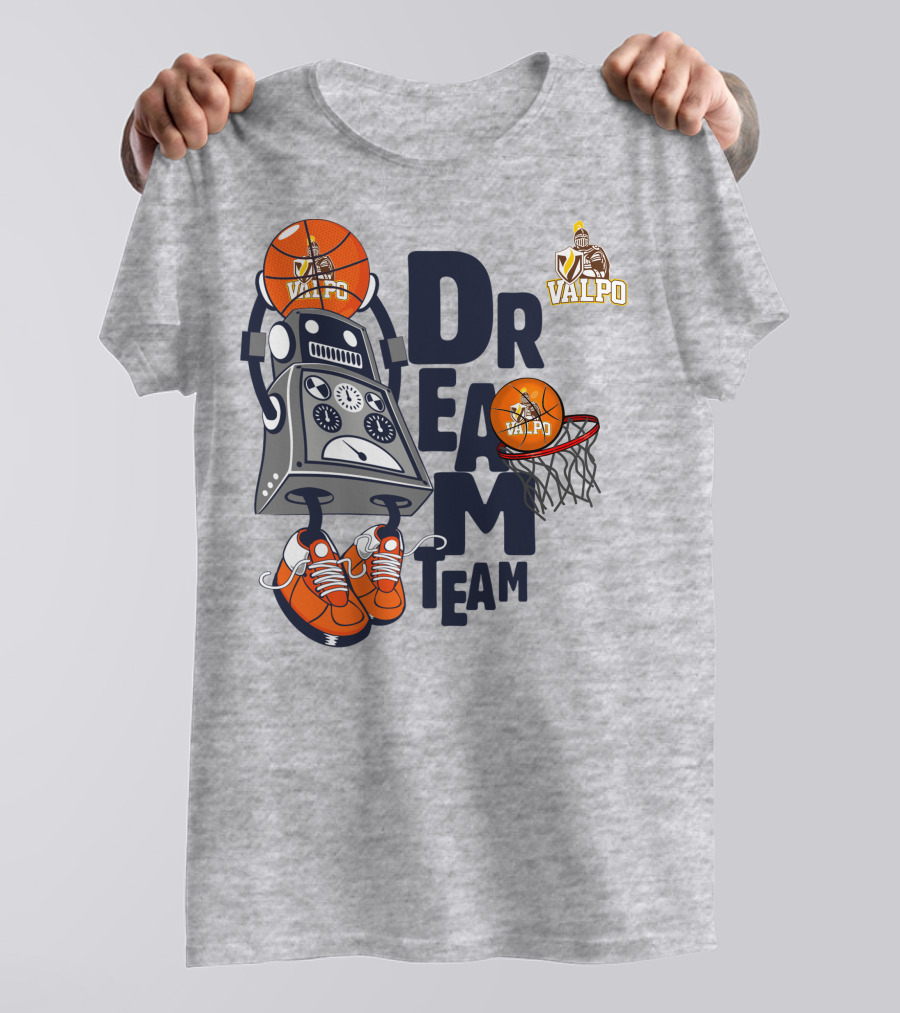 Valpo Basketball Robot Dream Team Knight T-Shirt