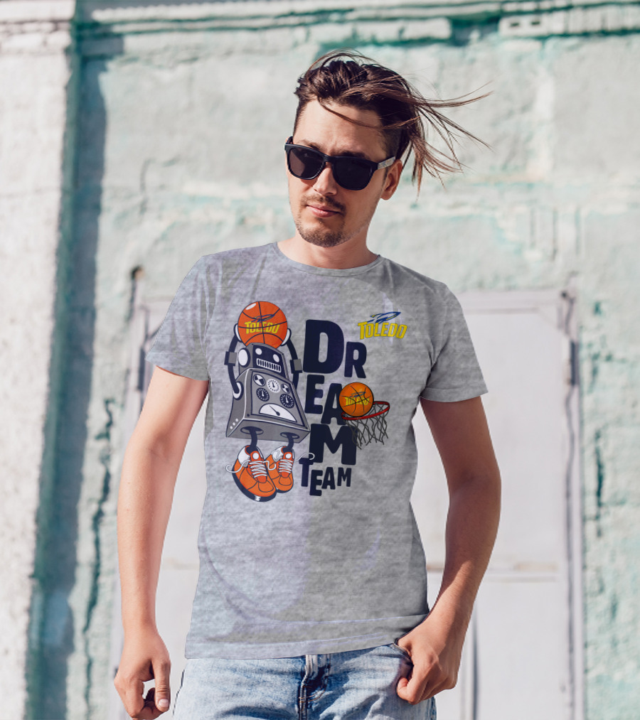 Toledo Rockets Basketball Robot Dream Team T-Shirt
