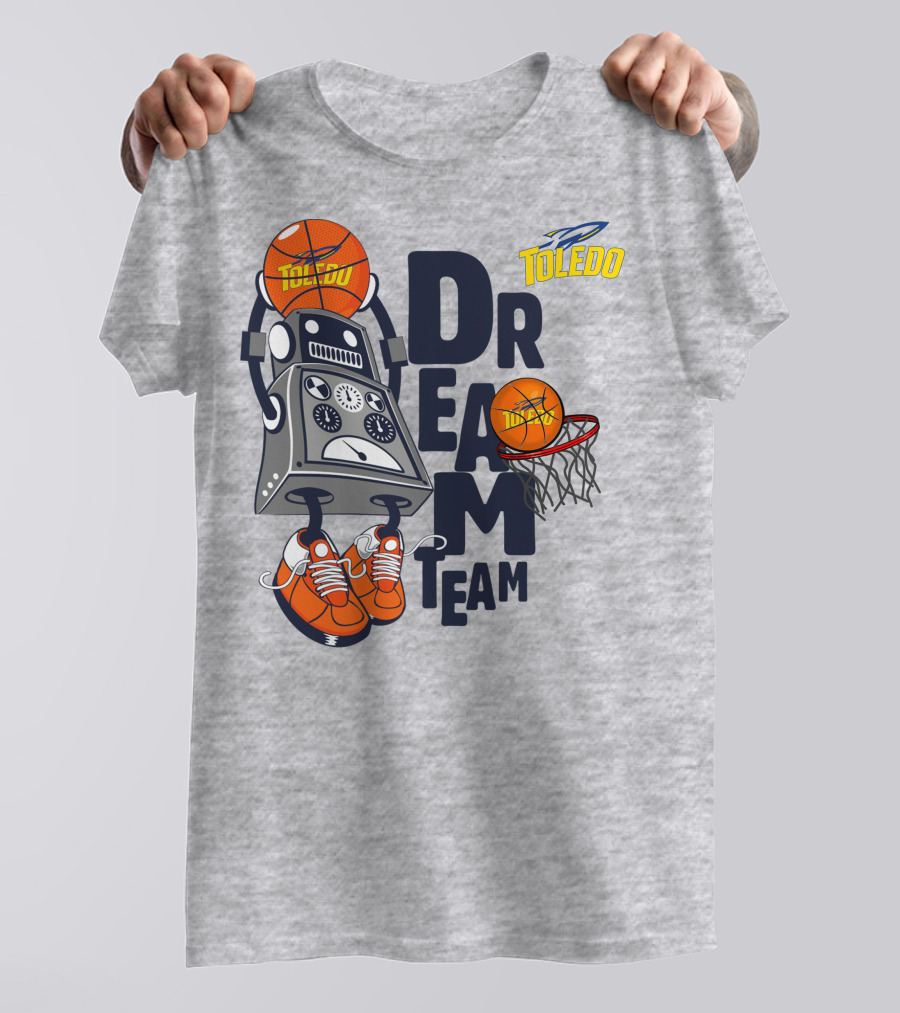 Toledo Rockets Basketball Robot Dream Team T-Shirt