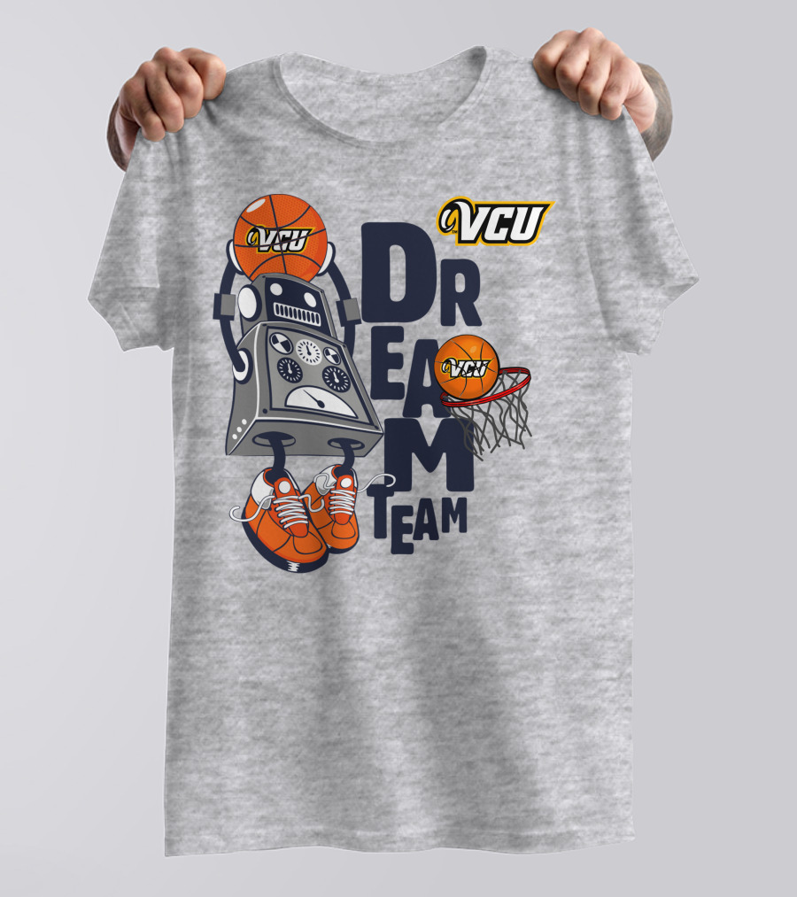 Vcu Rams Basketball Robot Dream Team T-Shirt