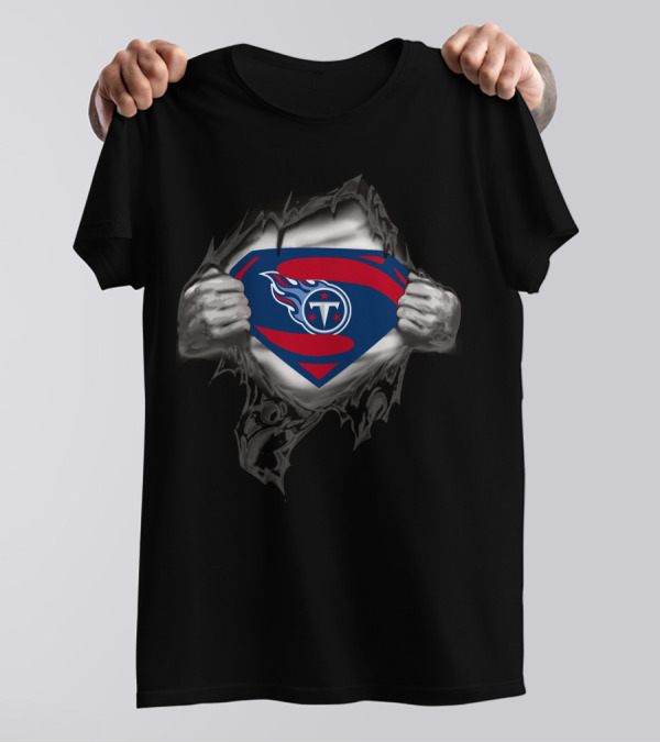 Tennessee Titans Superman Logo Mashup T-Shirt