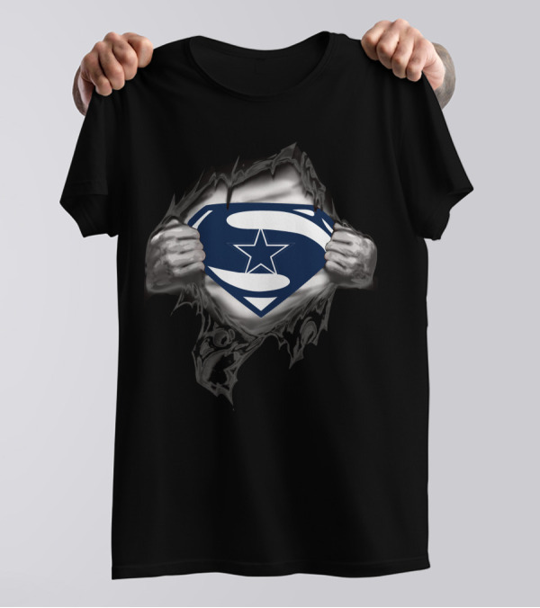 Dallas Cowboys Superman Shield Logo T-Shirt