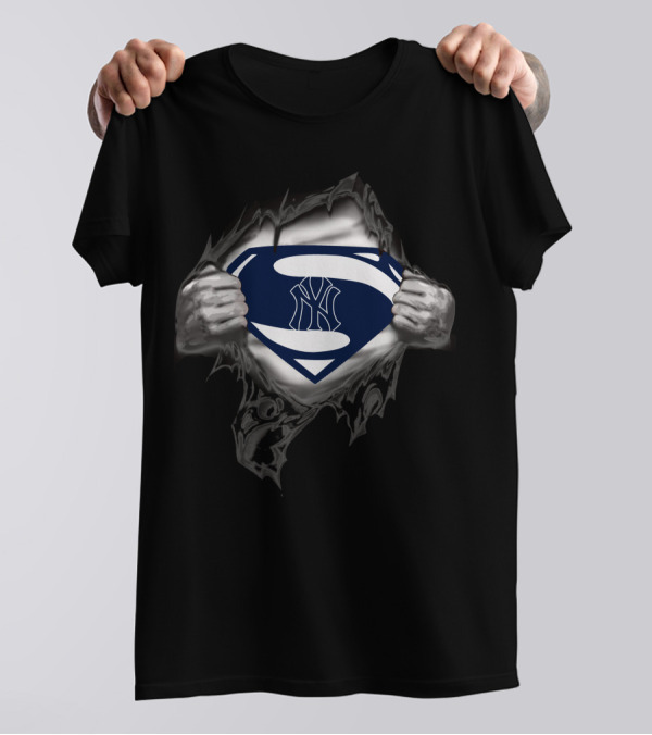 Yankees Superman Logo Reveal T-Shirt