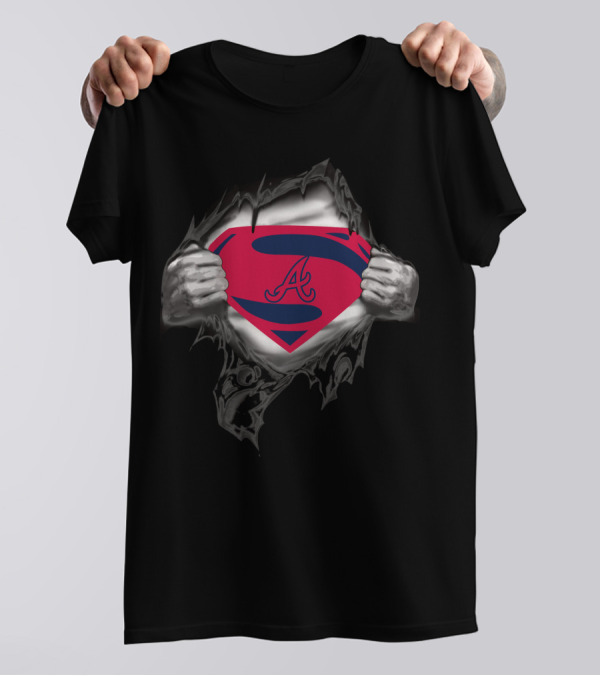Atlanta Braves Superhero Emblem T-Shirt