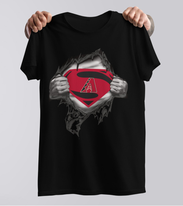 Arizona Diamondbacks Superman Logo Mashup T-Shirt