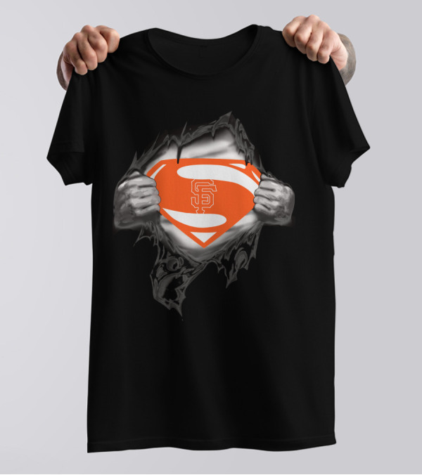 San Francisco Giants Superman Logo Emblem T-Shirt