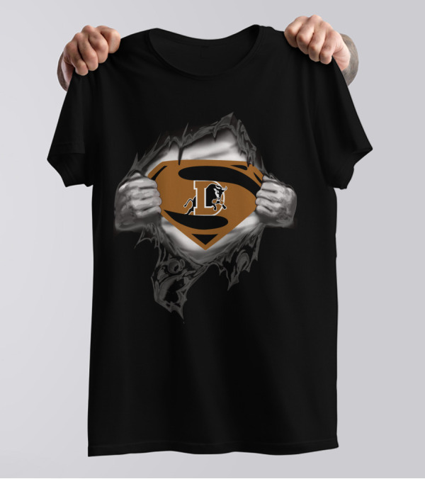 Durham Bulls Superman Logo With Bull And Emblem T-Shirt