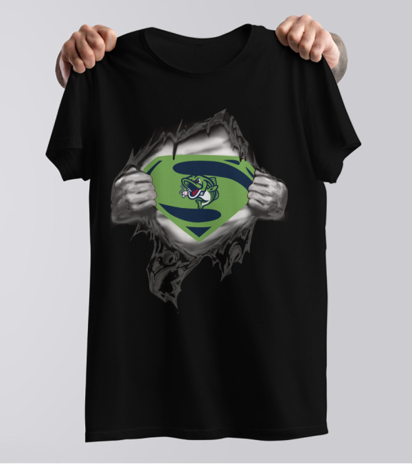 Gwinnett Stripers Superman Fish T-Shirt