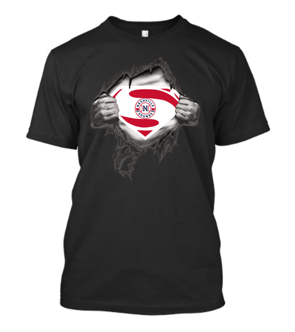 Nashville Sounds Super Hero Logo Superman Style Burst T-Shirt