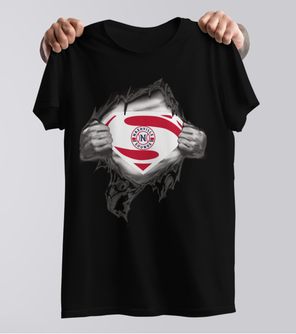 Nashville Sounds Super Hero Logo Superman Style Burst T-Shirt