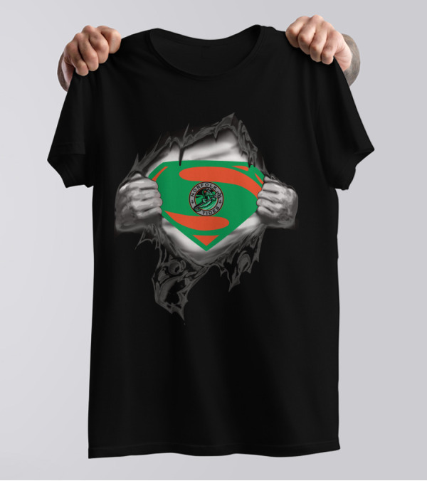 Norfolk Tides Superman Logo Emblem T-Shirt