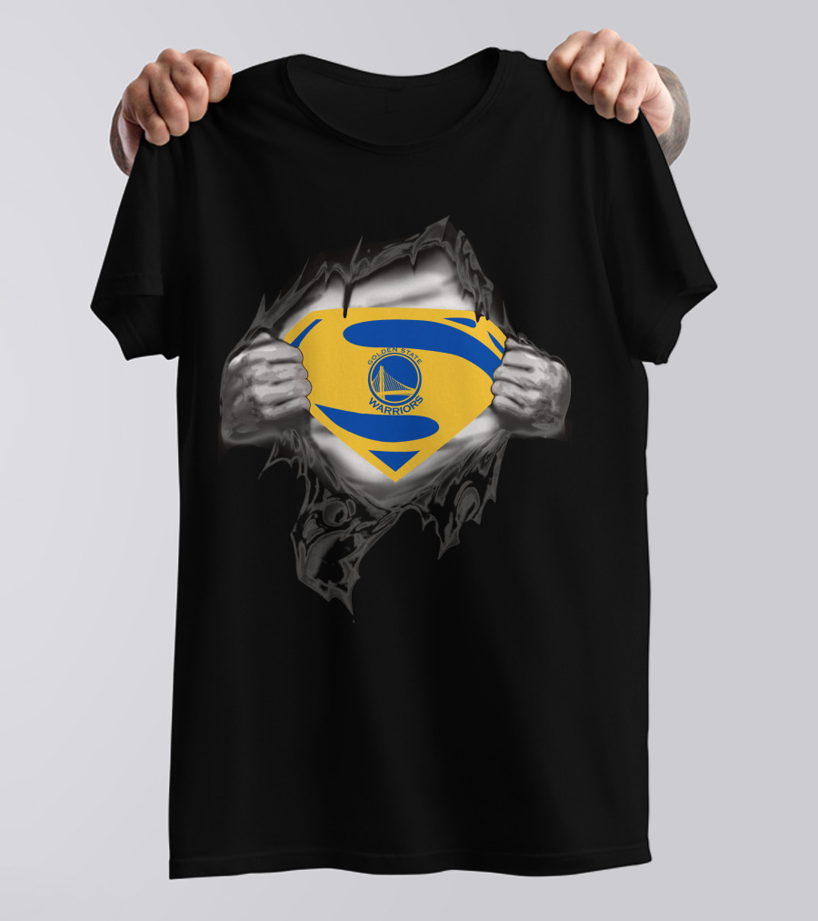 Golden State Warriors Superman Logo Burst T-Shirt