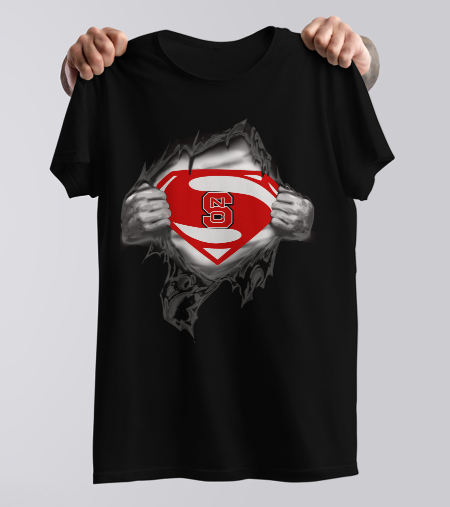 NC State Superman Logo Emblem T-Shirt