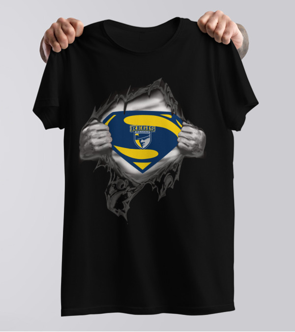 Regis Rangers Superman Shield Logo Pullover Open Chest T-Shirt