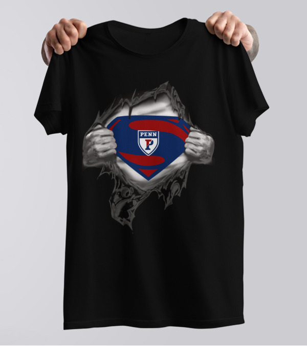 Penn Superman Logo Shield Tear T-Shirt