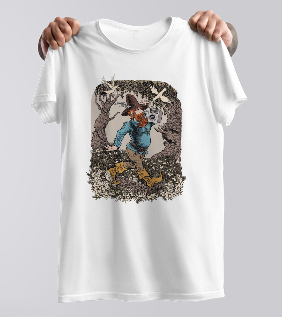 Tugboat Captain Dave Jolly Tom Adventure In The Enchanted Forest T-Shirt