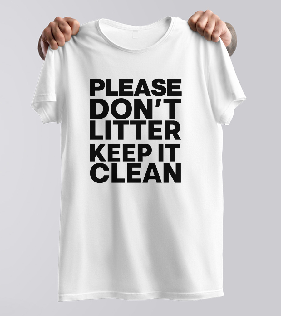 Please Don't Litter Keep It Clean Sebastian Vettel T-Shirt