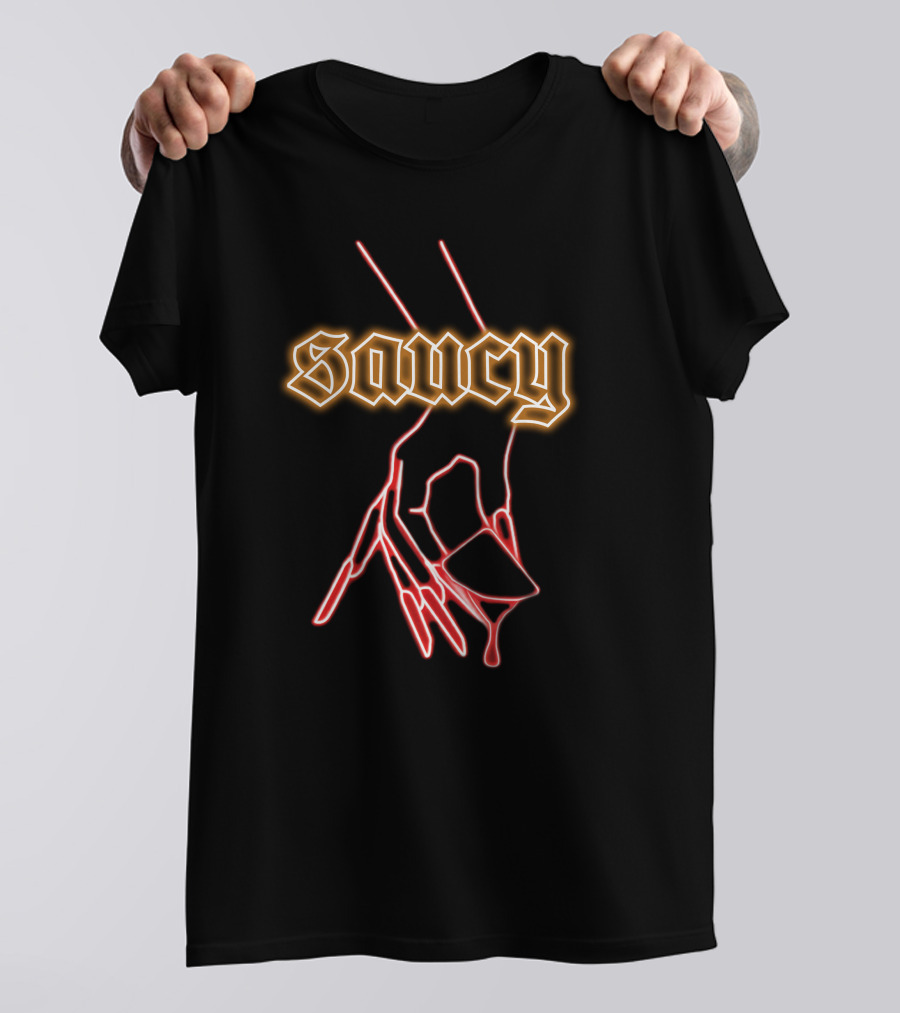 Saucy Neon Drip Theehottiesauce Popeyes X Megan Thee Stallion T-Shirt