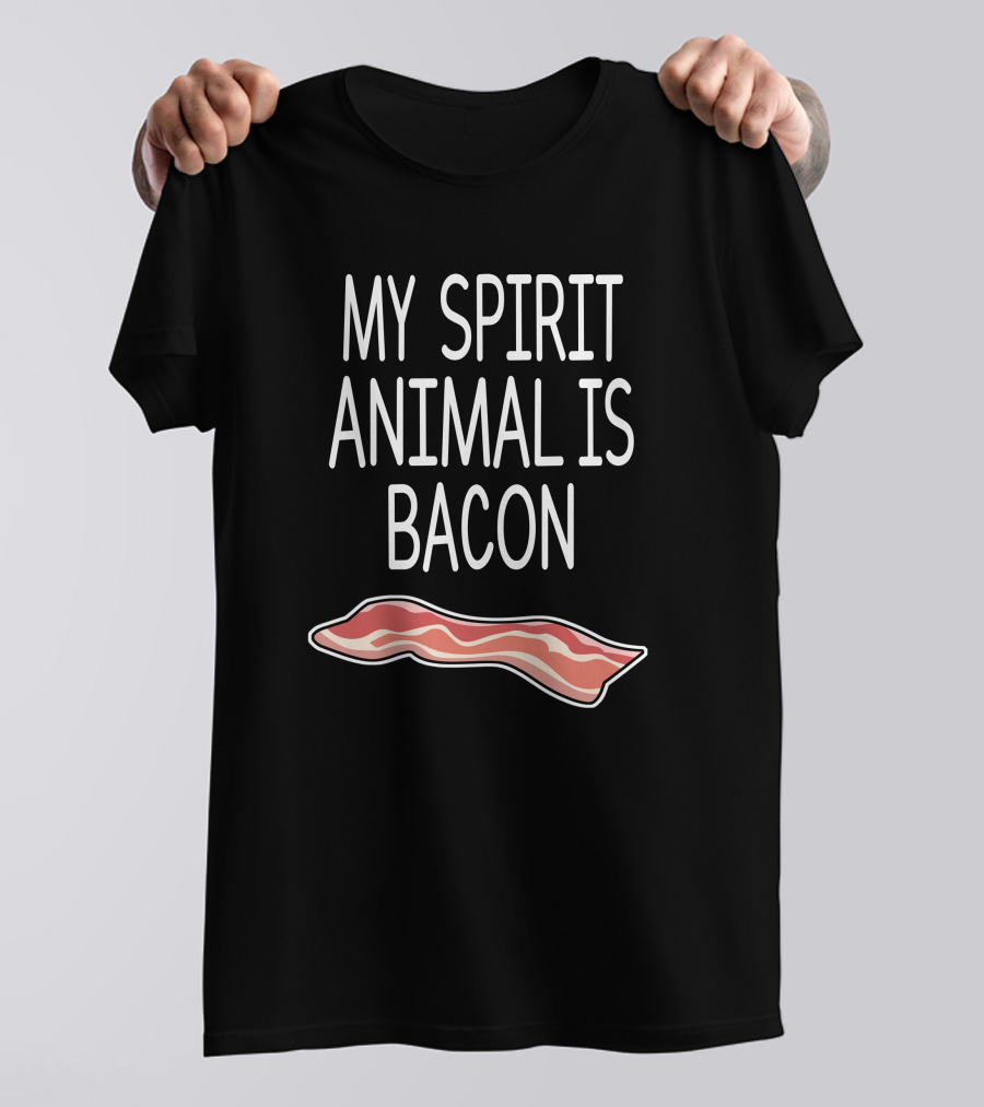 Cameron Bradford My Spirit Animal Is Bacon Slice T-Shirt