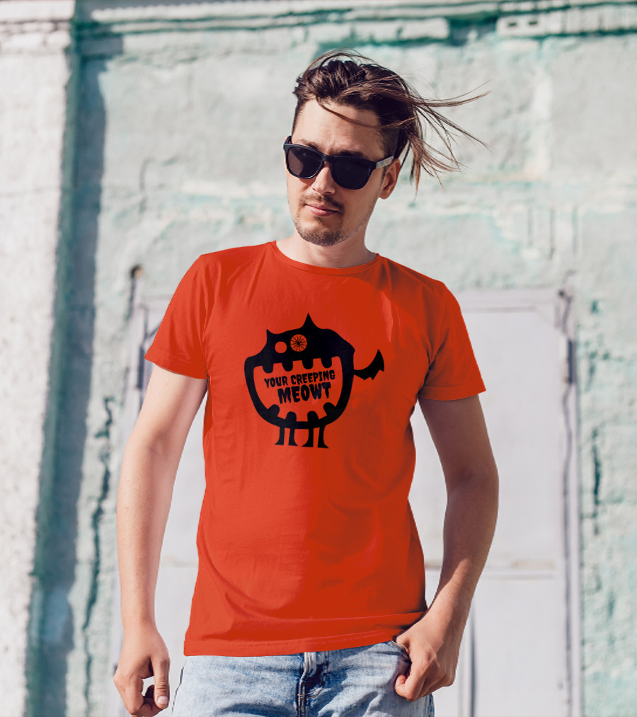 Funcky Designs Your Creeping Meowt Cat T-Shirt