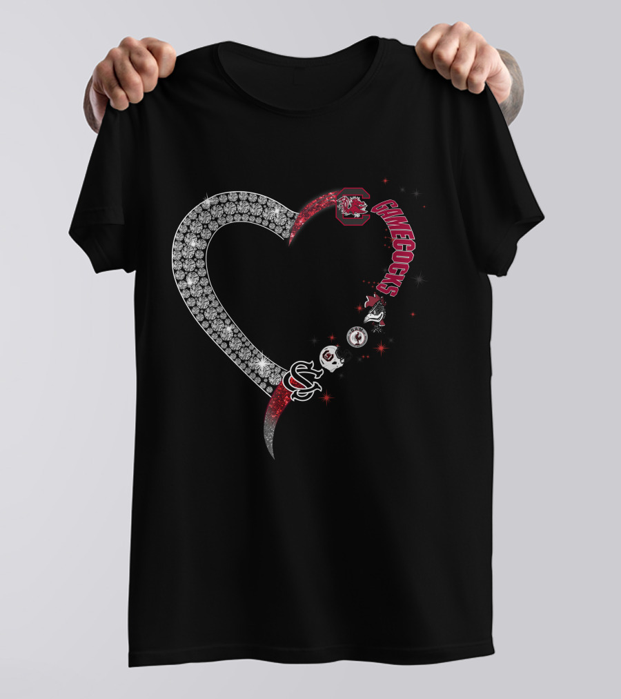 South Carolina Gamecocks Heart T-Shirt