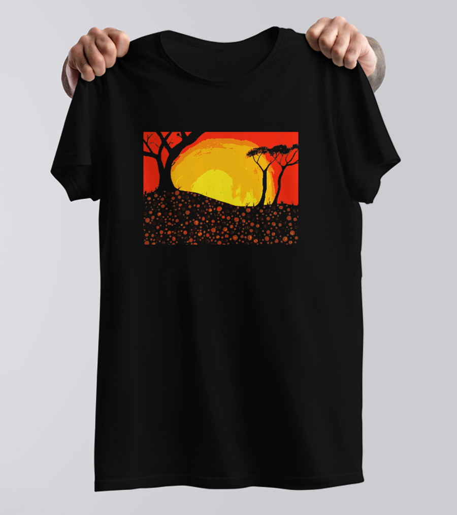 Digitees Ngunnawal Sunset Art Landscape Mr Ngunnawal Ar Maple Ngunnawalart4 T-Shirt