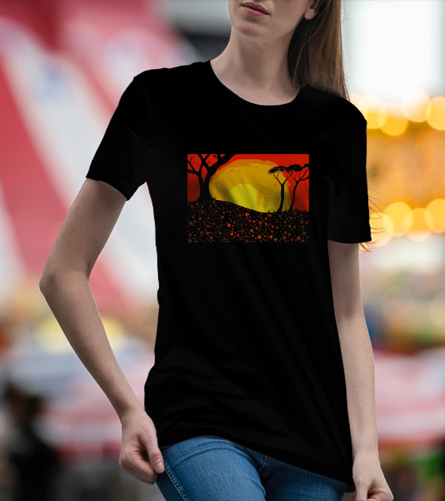 Digitees Ngunnawal Sunset Art Landscape Mr Ngunnawal Ar Maple Ngunnawalart4 T-Shirt